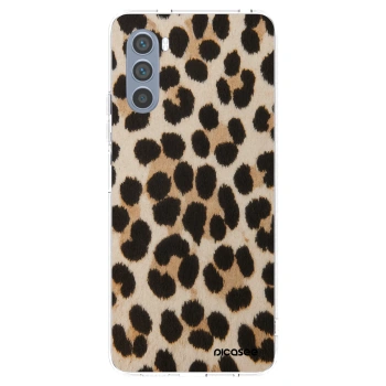 Picasee silikonowe przeźroczyste etui na Motorola Moto G62 - Brown Tiger
