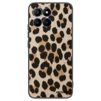 Picasee silikonowe czarne etui na Honor 70 Lite - Brown Tiger