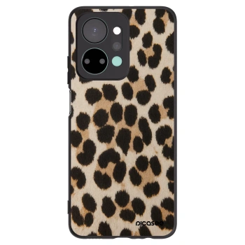 Picasee silikonowe czarne etui na Honor X7a - Brown Tiger