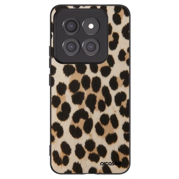 Picasee silikonowe czarne etui na Xiaomi 14 Pro - Brown Tiger