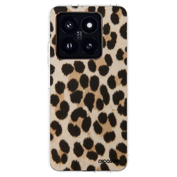 Picasee silikonowe przeźroczyste etui na Xiaomi 14 Pro - Brown Tiger