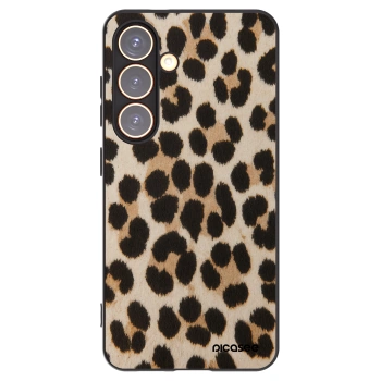 Picasee silikonowe czarne etui na Samsung Galaxy S24 S921B 5G - Brown Tiger