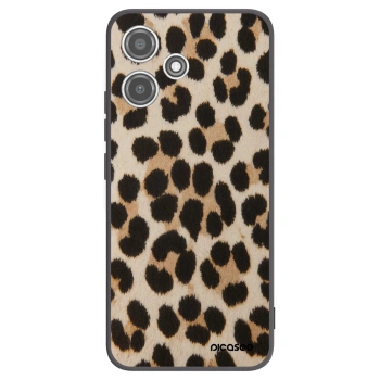 Picasee silikonowe czarne etui na Xiaomi Redmi 12 5G - Brown Tiger