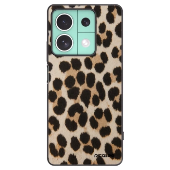 Picasee silikonowe czarne etui na Xiaomi Redmi Note 13 5G - Brown Tiger