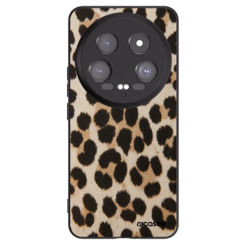 Picasee silikonowe czarne etui na Xiaomi 14 Ultra - Brown Tiger