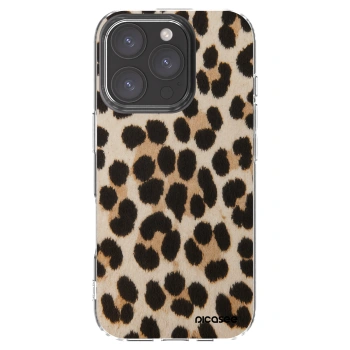 Picasee silikonowe przeźroczyste etui na Apple iPhone 16 Pro - Brown Tiger