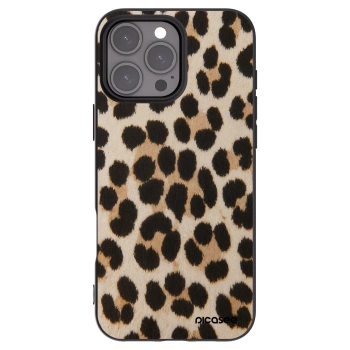 Picasee silikonowe czarne etui na Apple iPhone 16 Pro Max - Brown Tiger
