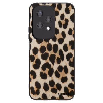 Picasee silikonowe czarne etui na Honor 200 Lite - Brown Tiger