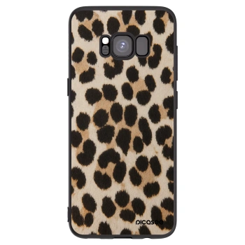 Picasee silikonowe czarne etui na Samsung Galaxy S8 G950F - Brown Tiger