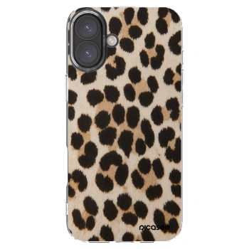 Picasee silikonowe przeźroczyste etui na Apple iPhone 16 Plus - Brown Tiger