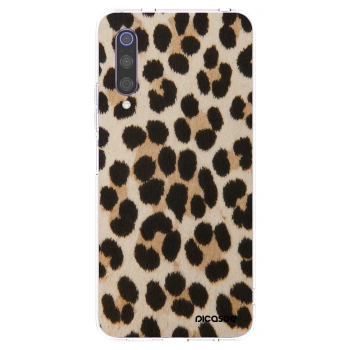 Picasee silikonowe przeźroczyste etui na Xiaomi Mi 9 - Brown Tiger