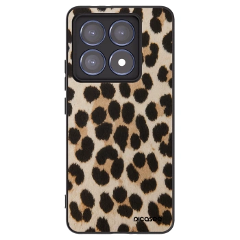 Picasee silikonowe czarne etui na Xiaomi 14T Pro - Brown Tiger