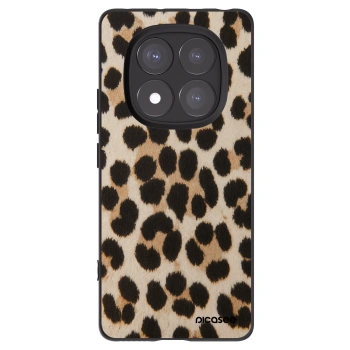 Picasee silikonowe czarne etui na Xiaomi Redmi Note 14 Pro+ 5G - Brown Tiger