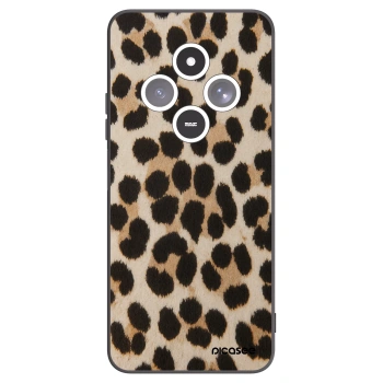 Picasee silikonowe czarne etui na Xiaomi Redmi 14C - Brown Tiger