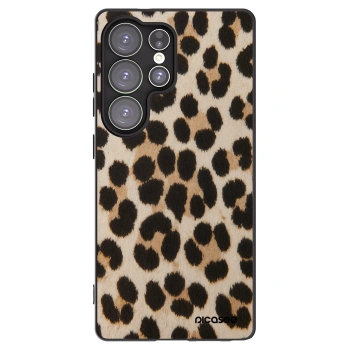 Picasee silikonowe czarne etui na Samsung Galaxy S25 Ultra 5G - Brown Tiger