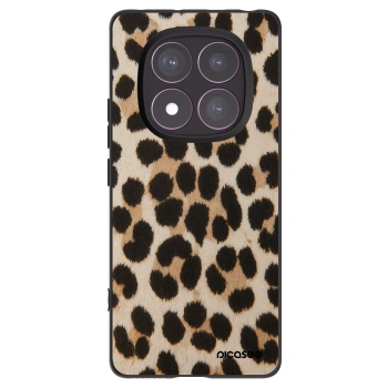 Picasee silikonowe czarne etui na Xiaomi Redmi Note 14 Pro 4G - Brown Tiger