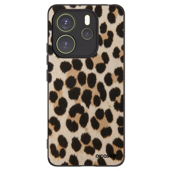 Picasee silikonowe czarne etui na Xiaomi Redmi Note 14 4G - Brown Tiger