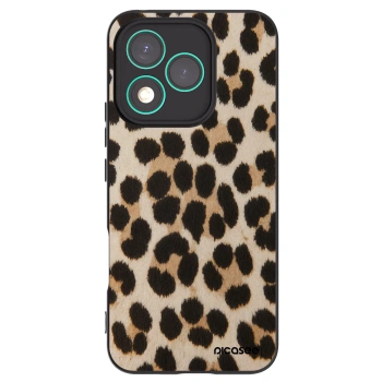 Picasee silikonowe czarne etui na Honor 400 Lite 5G - Brown Tiger