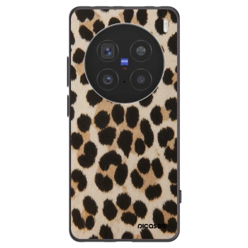 Picasee silikonowe czarne etui na Vivo X200 Pro - Brown Tiger