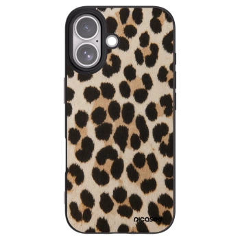 Picasee silikonowe czarne etui na Apple iPhone 17 - Brown Tiger