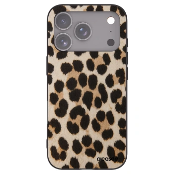 Picasee silikonowe czarne etui na Apple iPhone 17 Pro - Brown Tiger