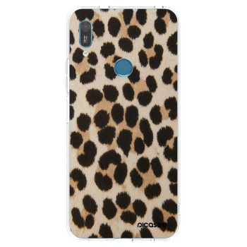 Picasee silikonowe przeźroczyste etui na Huawei Y6 2019 - Brown Tiger