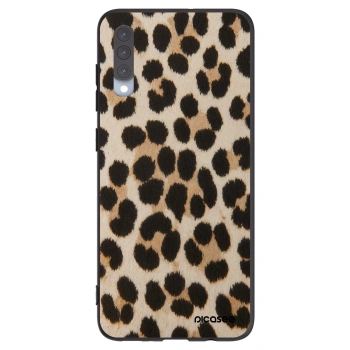 Picasee silikonowe czarne etui na Samsung Galaxy A70 A705F - Brown Tiger