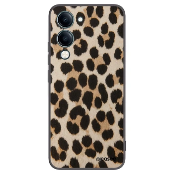 Picasee silikonowe czarne etui na Vivo Y29s 5G - Brown Tiger