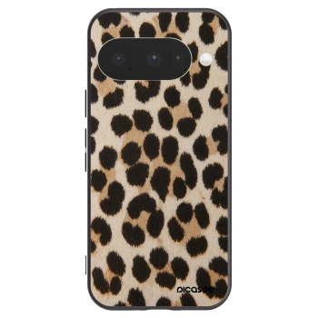 Picasee silikonowe czarne etui na Google Pixel 10 - Brown Tiger