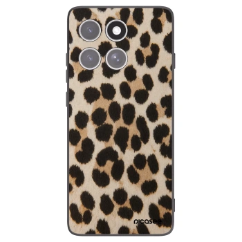 Picasee silikonowe czarne etui na Motorola Edge 60 Fusion - Brown Tiger