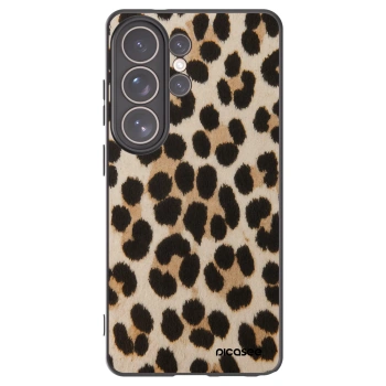 Picasee silikonowe czarne etui na Samsung Galaxy S26 Ultra - Brown Tiger