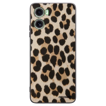 Picasee silikonowe czarne etui na Motorola Moto G06 - Brown Tiger