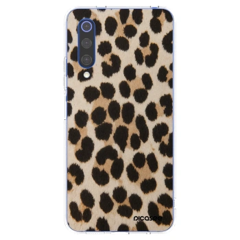 Picasee silikonowe przeźroczyste etui na Xiaomi Mi 9 SE - Brown Tiger