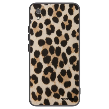 Picasee silikonowe czarne etui na Xiaomi Redmi 7A - Brown Tiger