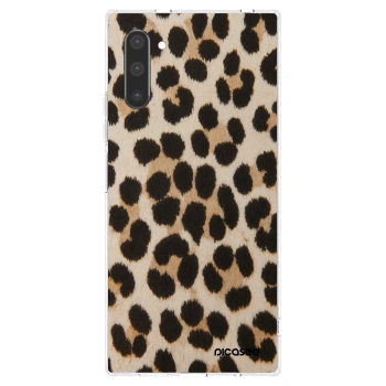 Picasee silikonowe przeźroczyste etui na Samsung Galaxy Note 10 N970F - Brown Tiger