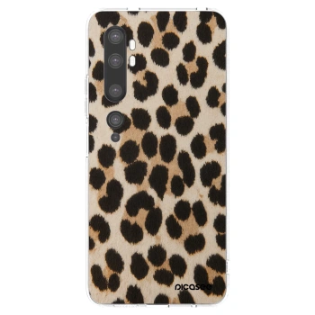 Picasee silikonowe przeźroczyste etui na Xiaomi Mi Note 10 (Pro) - Brown Tiger