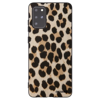 Picasee silikonowe czarne etui na Samsung Galaxy S20+ G985F - Brown Tiger