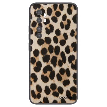 Picasee silikonowe czarne etui na Xiaomi Mi Note 10 Lite - Brown Tiger