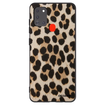 Picasee silikonowe czarne etui na Samsung Galaxy A21s - Brown Tiger