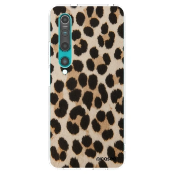 Picasee silikonowe przeźroczyste etui na Xiaomi Mi 10 - Brown Tiger
