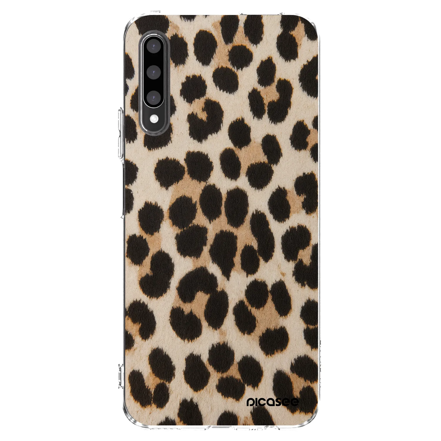 Picasee silikonowe przeźroczyste etui na Honor 9X Pro - Brown Tiger