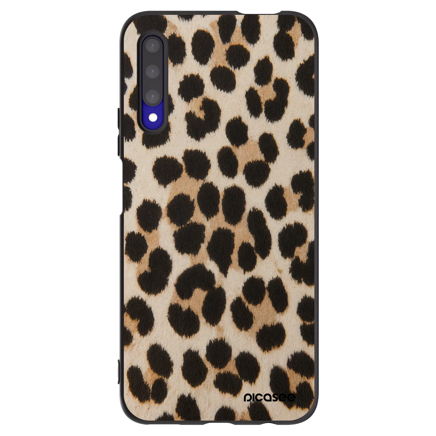 Picasee silikonowe czarne etui na Honor 9X Pro - Brown Tiger