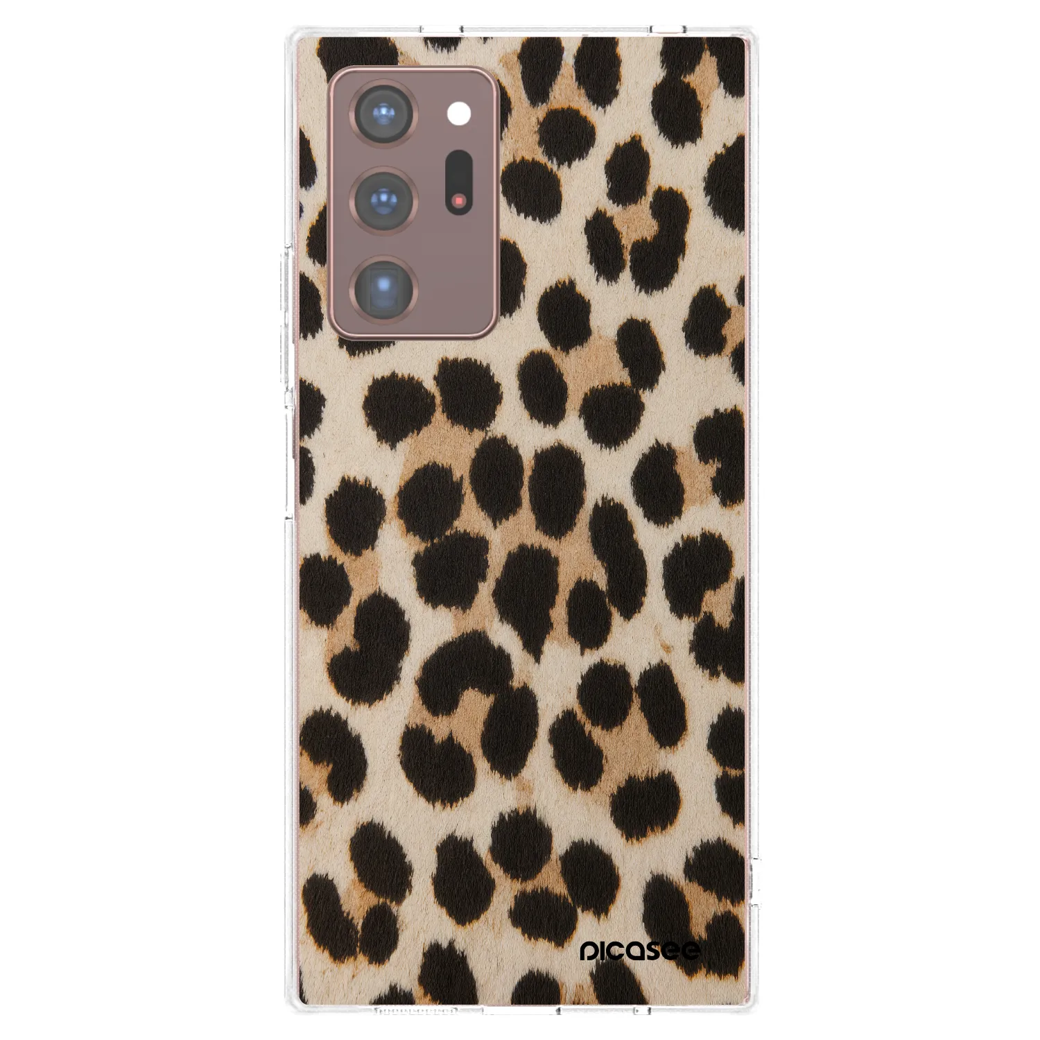 Picasee silikonowe przeźroczyste etui na Samsung Galaxy Note 20 Ultra - Brown Tiger