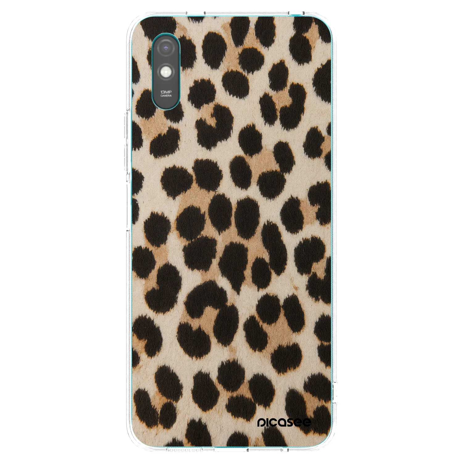 Picasee silikonowe przeźroczyste etui na Xiaomi Redmi 9A - Brown Tiger
