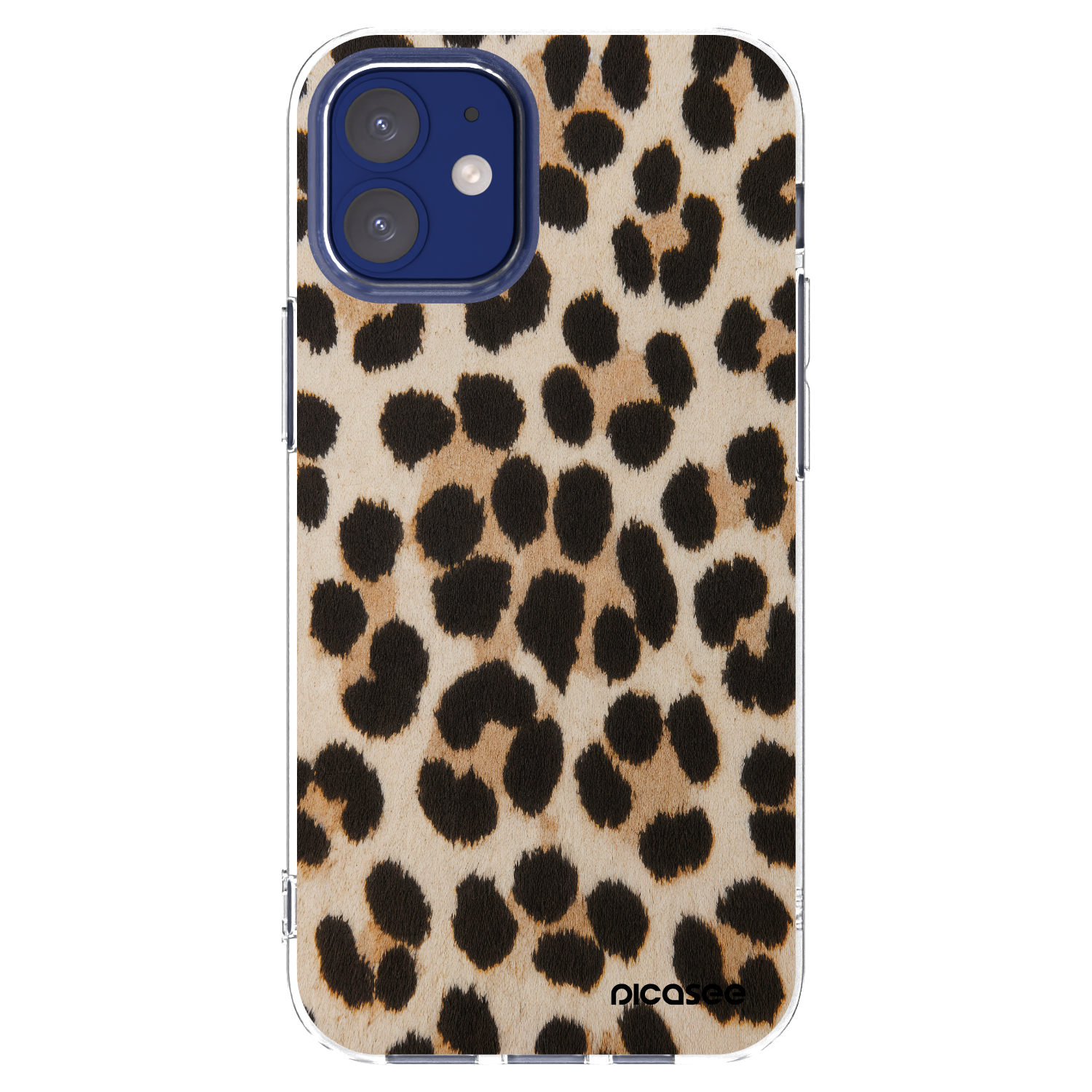 Picasee silikonowe przeźroczyste etui na Apple iPhone 12 mini - Brown Tiger