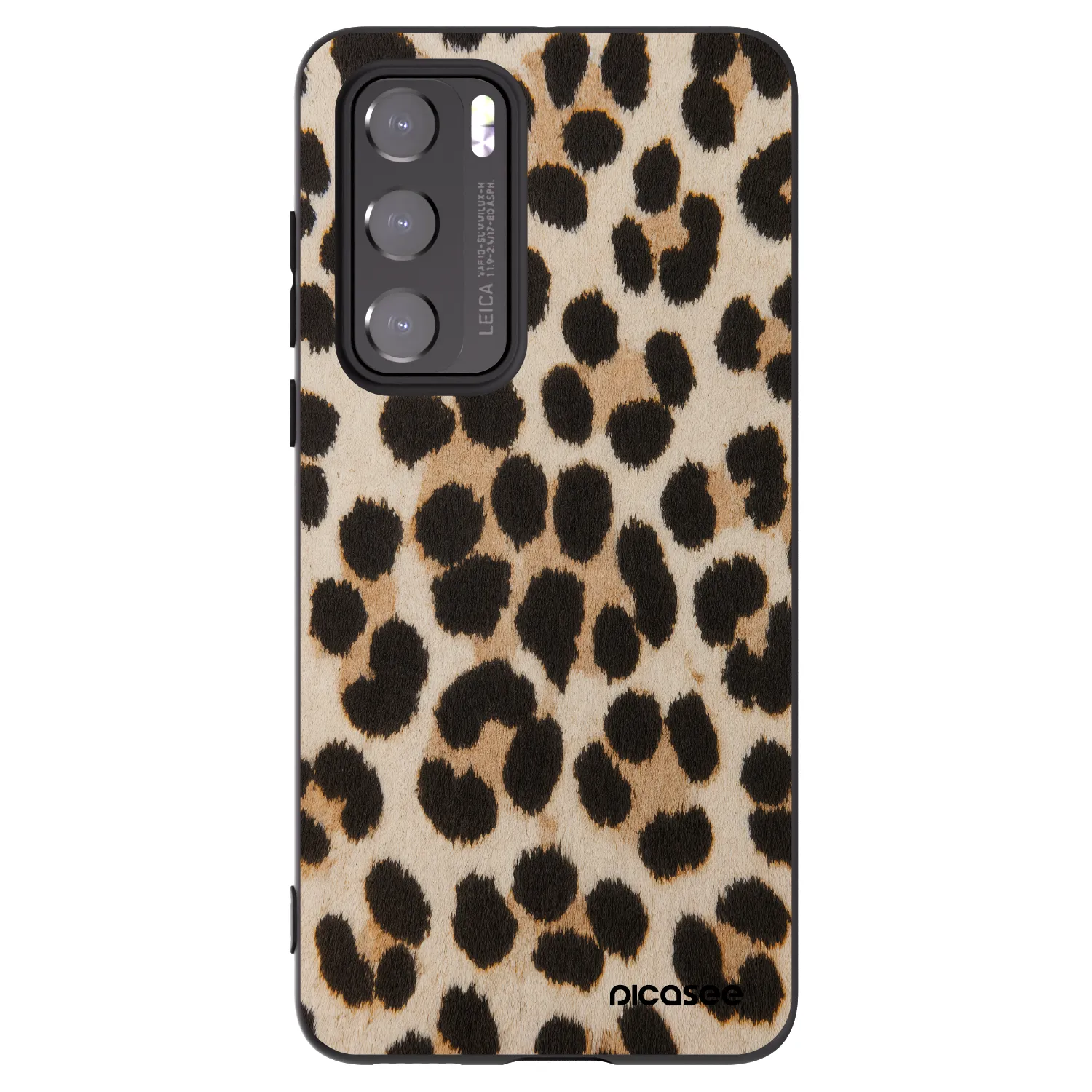 Picasee silikonowe czarne etui na Huawei P40 - Brown Tiger