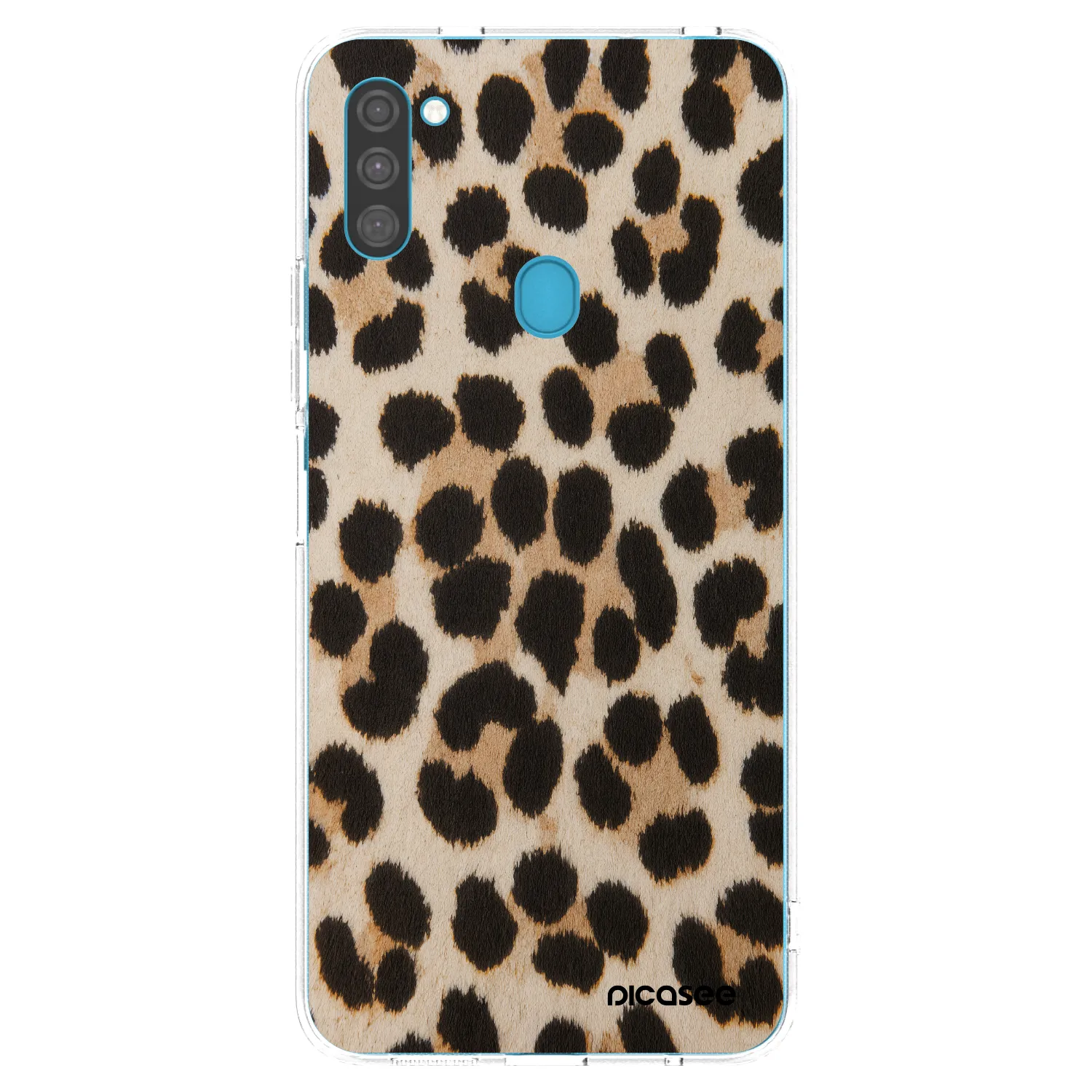 Picasee silikonowe przeźroczyste etui na Samsung Galaxy M11 - Brown Tiger