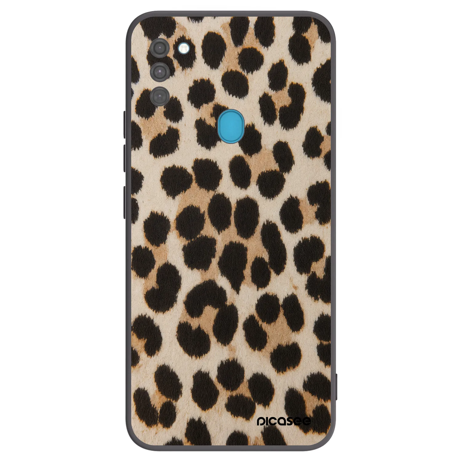 Picasee silikonowe czarne etui na Samsung Galaxy M11 - Brown Tiger