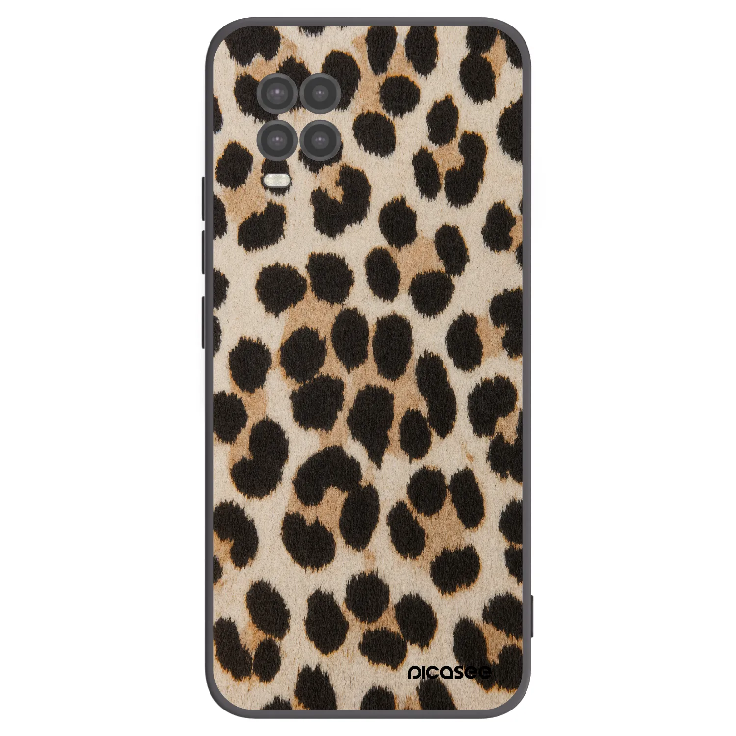 Picasee silikonowe czarne etui na Xiaomi Mi 10 Lite - Brown Tiger