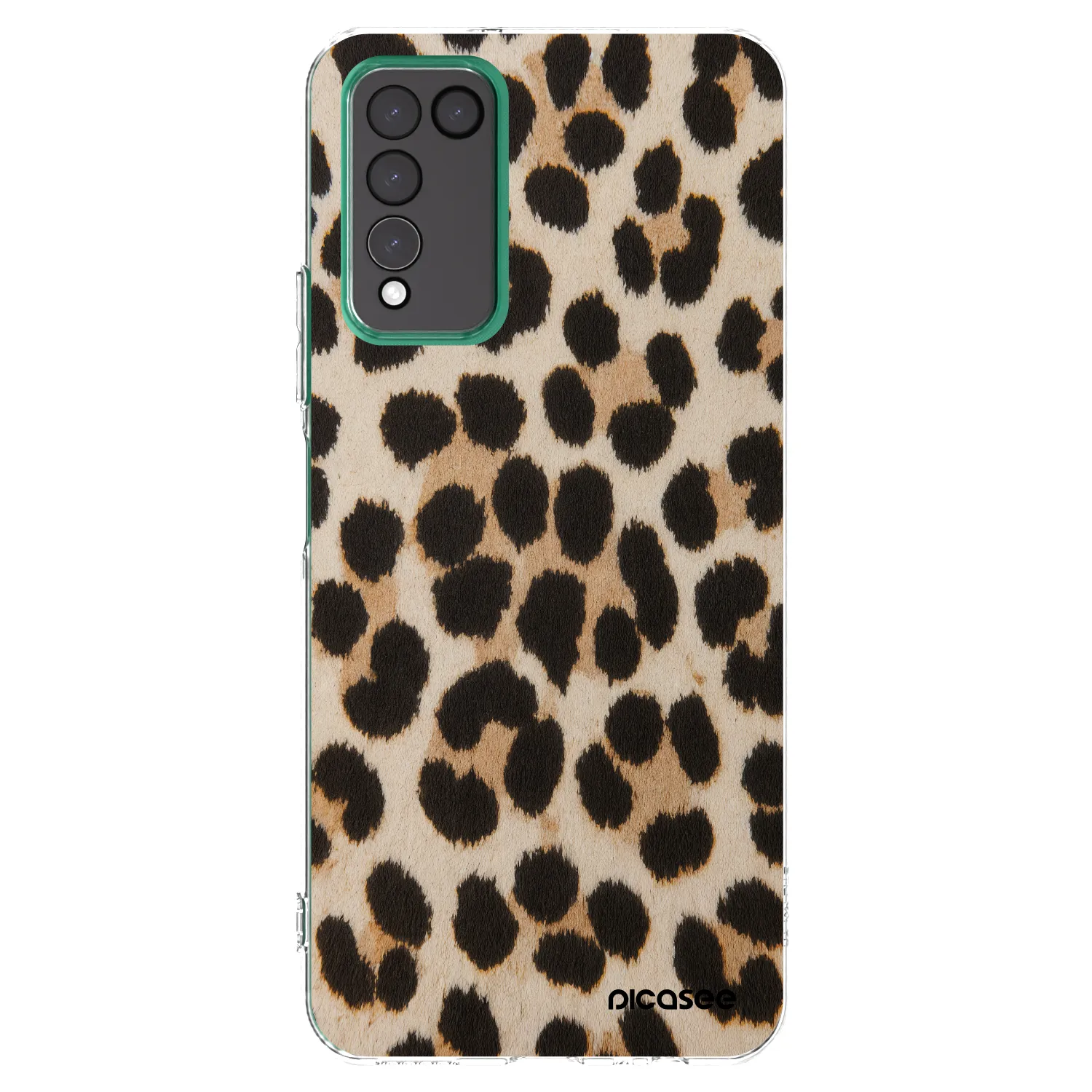 Picasee silikonowe przeźroczyste etui na Honor 10X Lite - Brown Tiger
